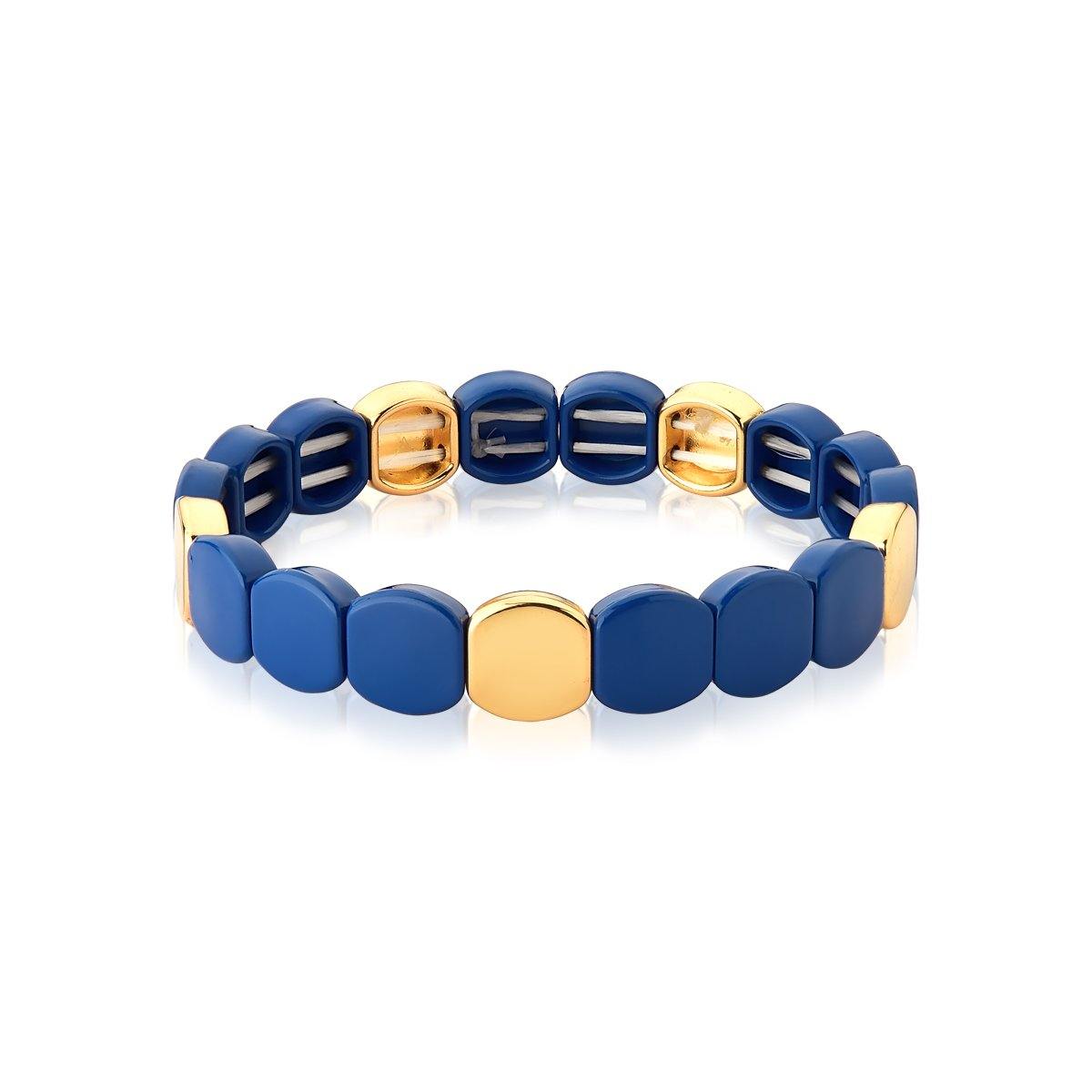 Pulseira com Acrílicos Esmaltados em Fio de Nylon - Citrine Concept Jewelry