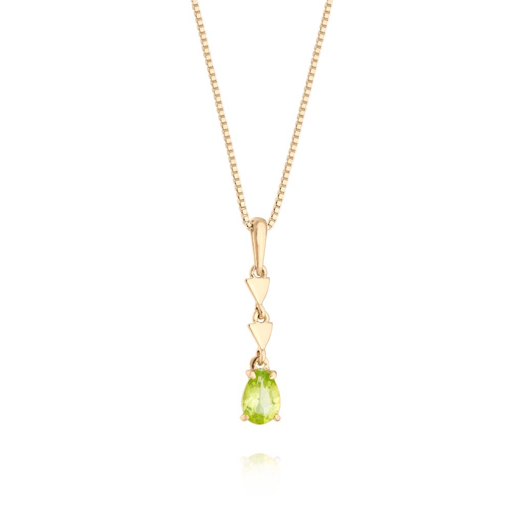 Colar Dourado Peridoto