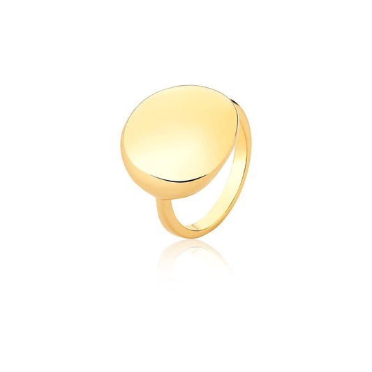Anel Bola Dourado - Citrine Concept Jewelry