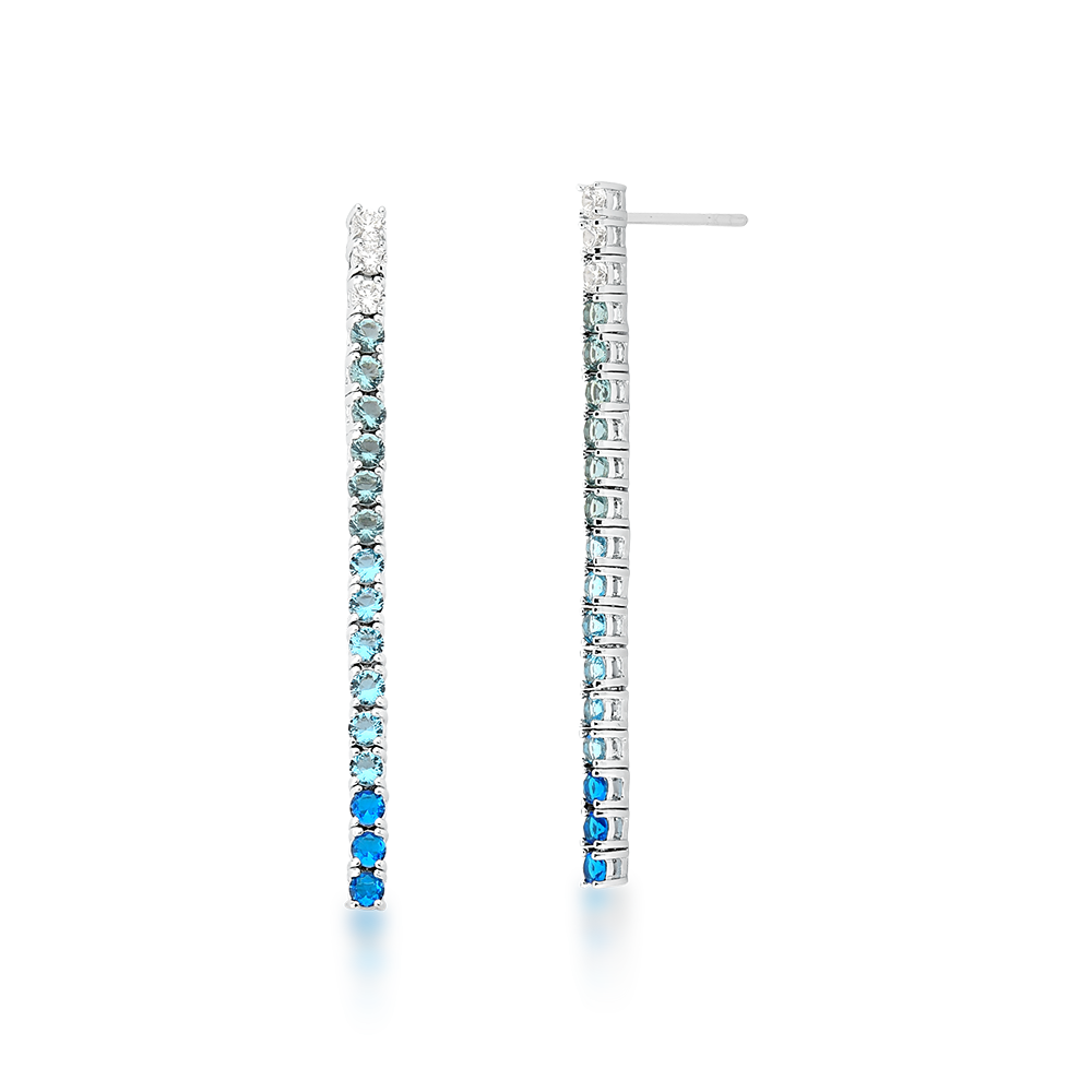 Brinco Pêndulo Quartzo Azul | Citrine Concept Jewelry