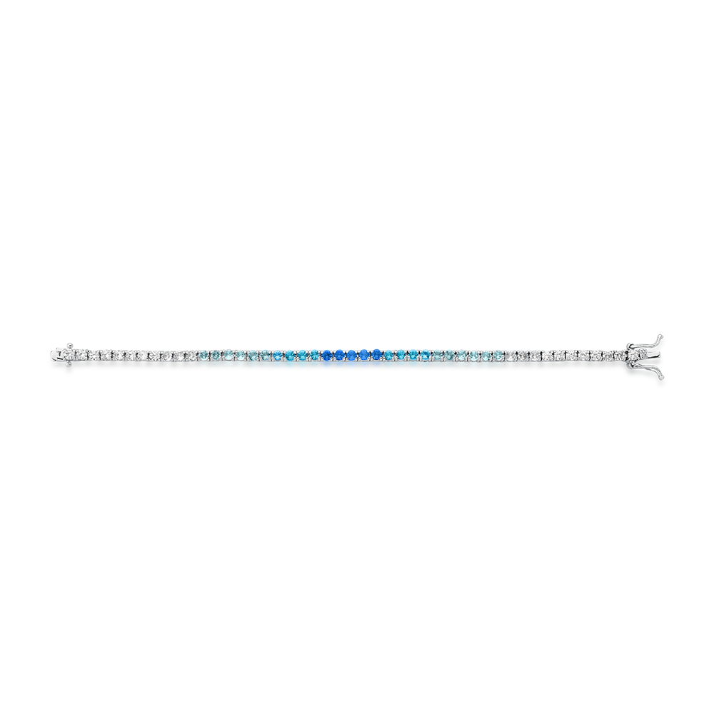 Pulseira Riviera Azul e Branco | Citrine Concept Jewelry