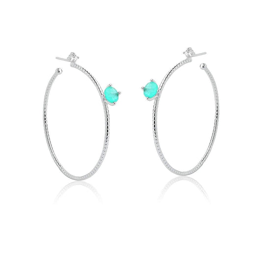 Brinco Argola Turmalina Fusion - Citrine Concept Jewelry