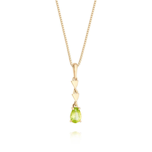 Colar Dourado Peridoto