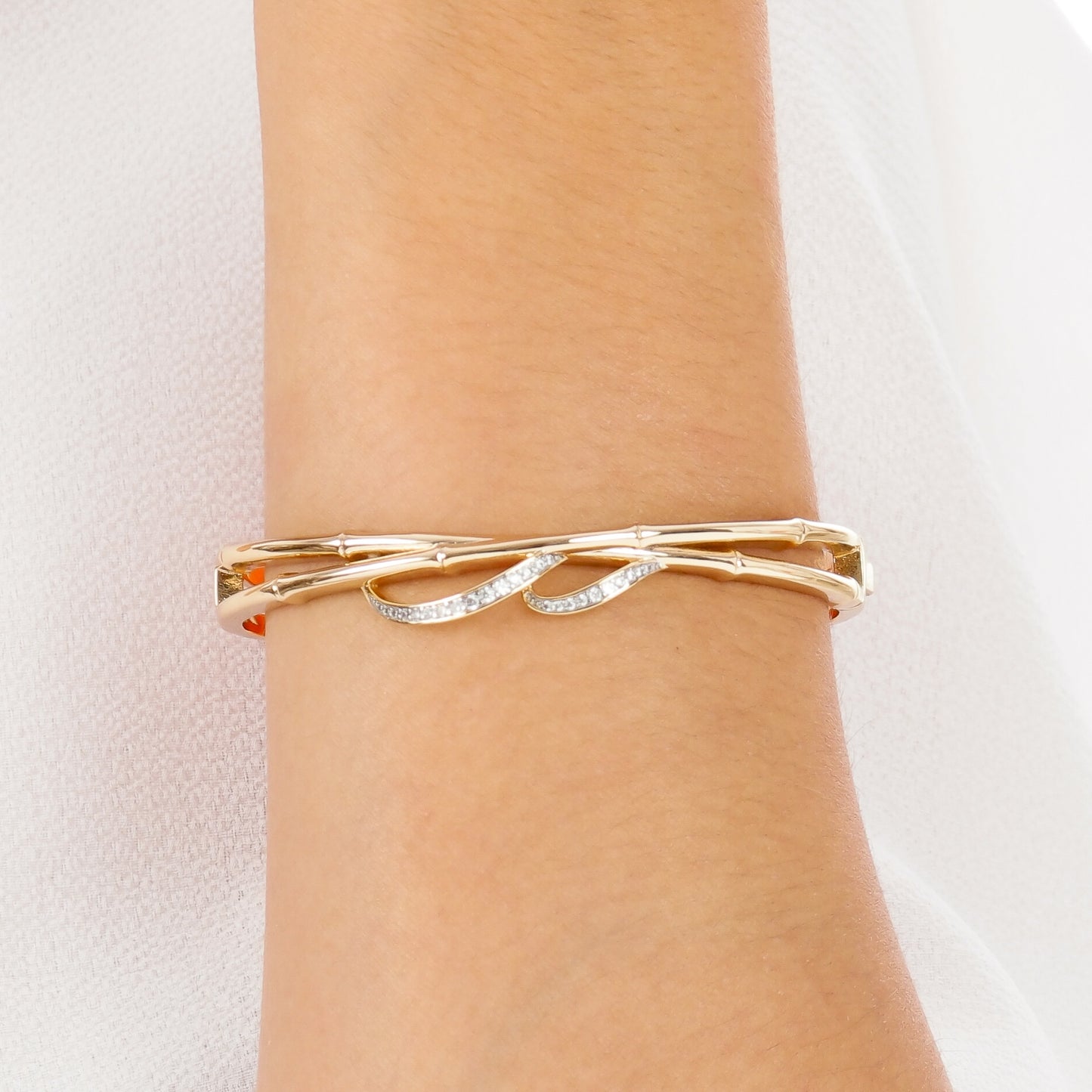 Bracelete Bambu Dourado