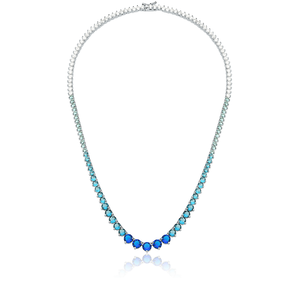 Corrente Riveira Azul e Branca | Citrine Concept Jewelry