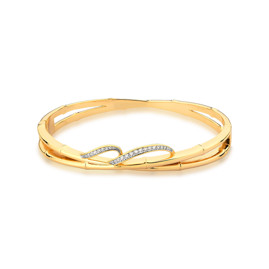 Bracelete Bambu Dourado