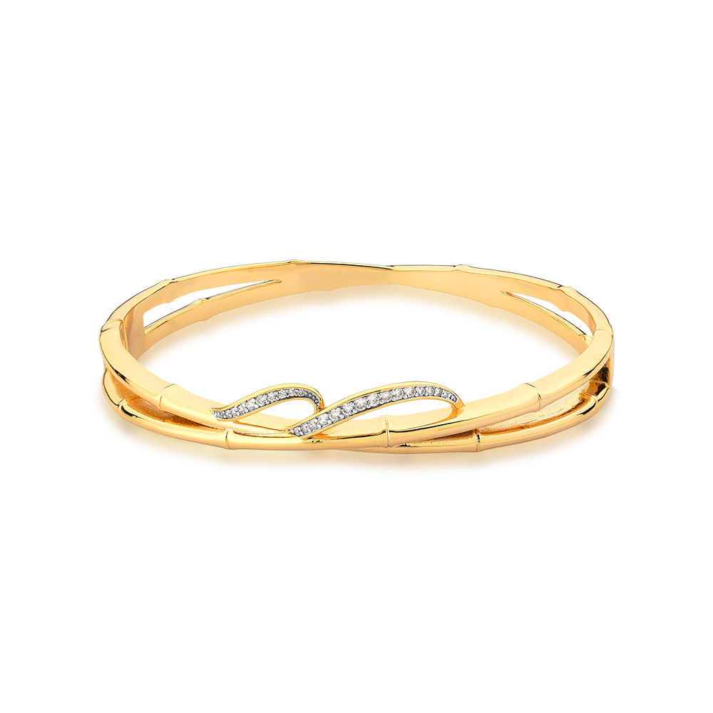 Bracelete Bambu Dourado