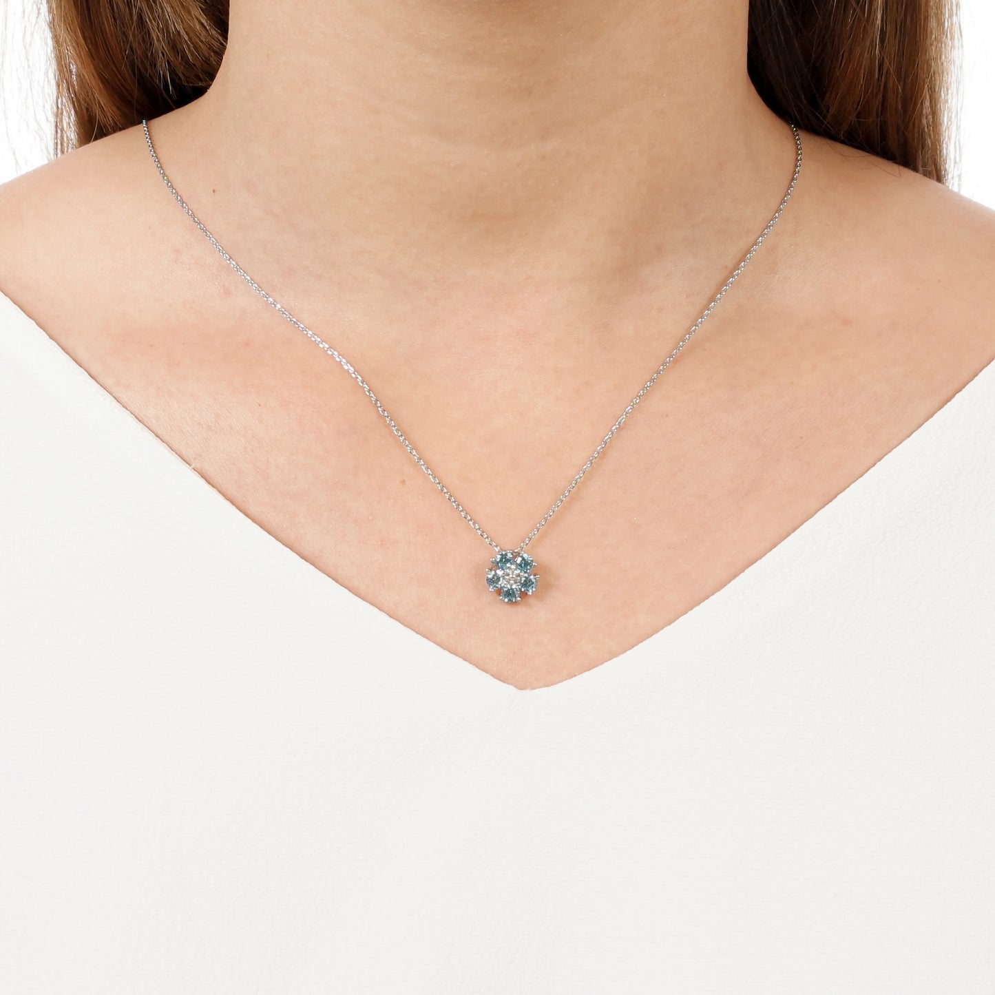 Conjunto Prata Água Marinha