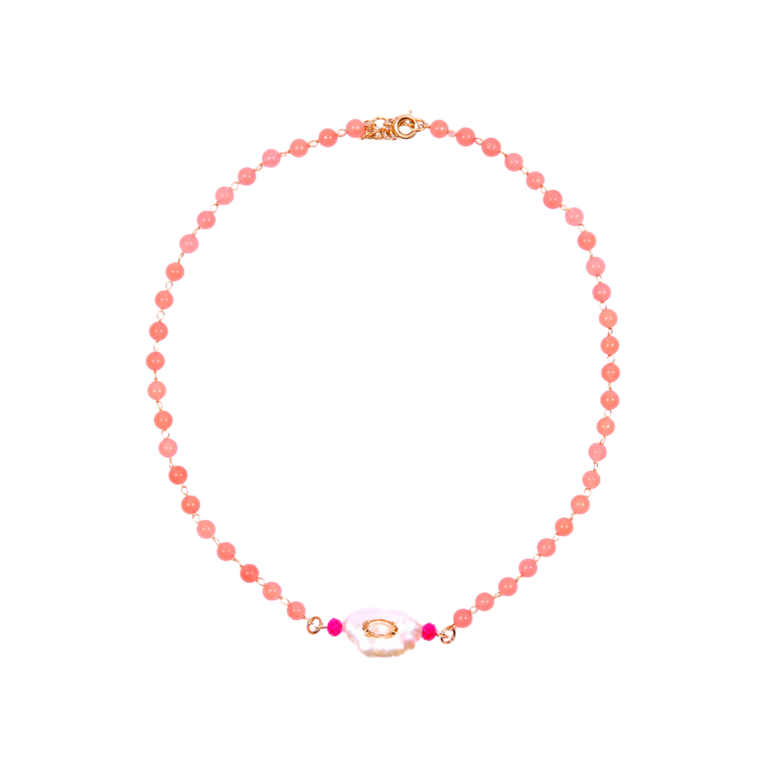 Choker Livia orange - Citrine Concept Jewelry