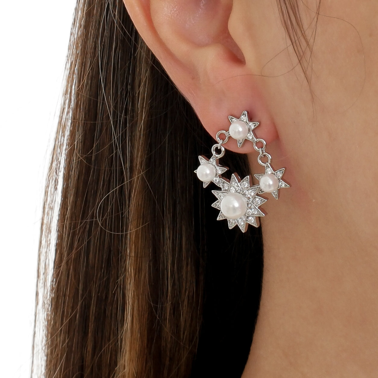 Brinco Prata Pérolas | Citrine Concept Jewelry