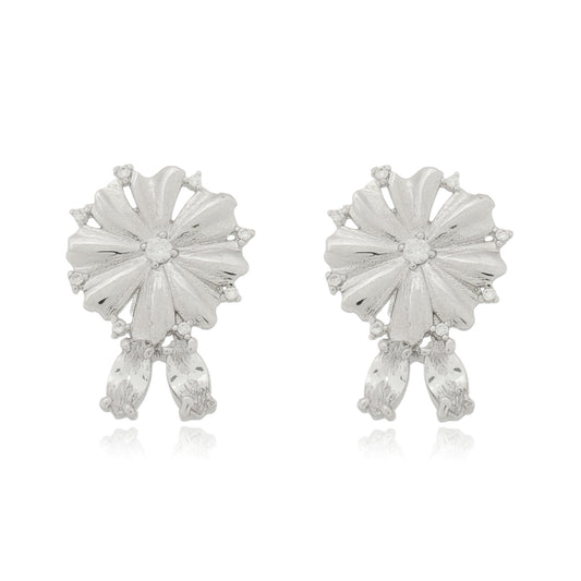 Brinco Stud Prata Veronica | Citrine Concept Jewelry