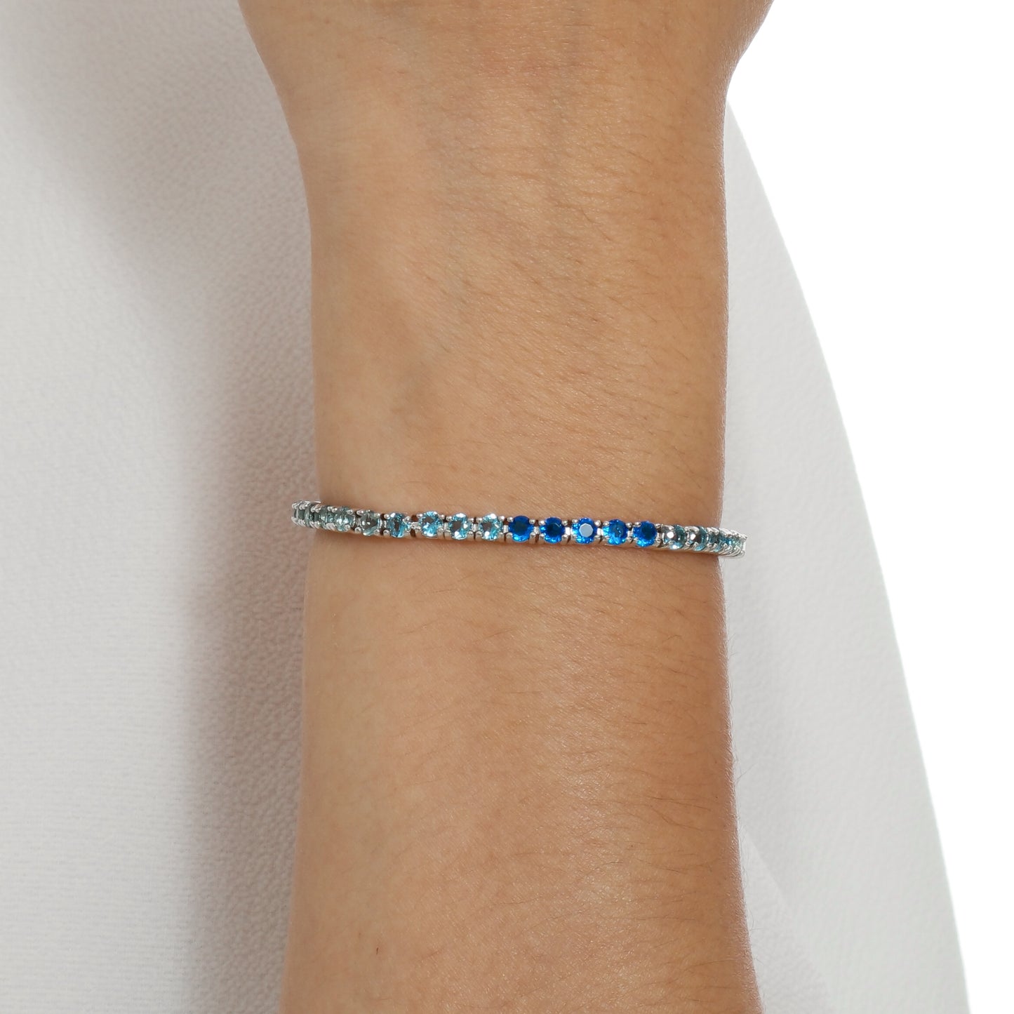 Pulseira Riviera Azul e Branco | Citrine Concept Jewelry